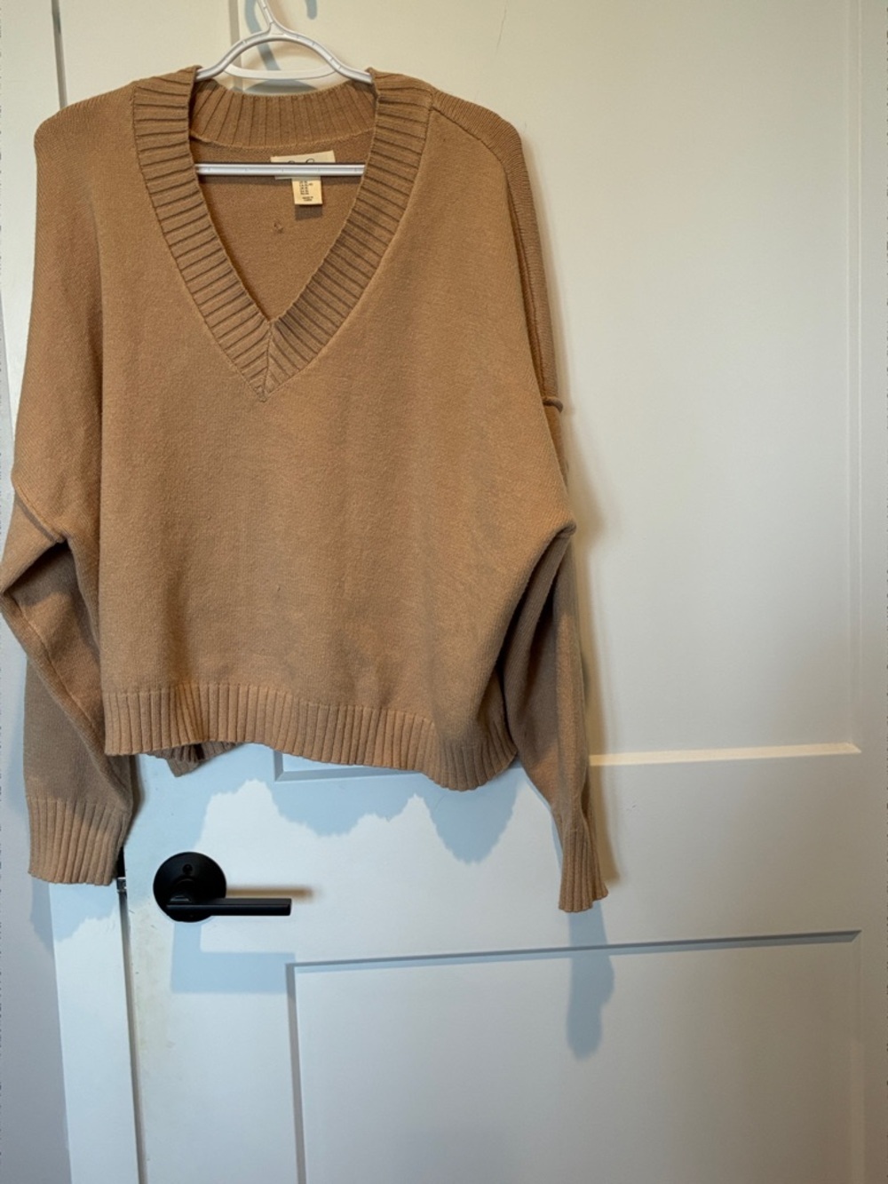 Jessica Simpson Camel V-Neck Sweater. B18